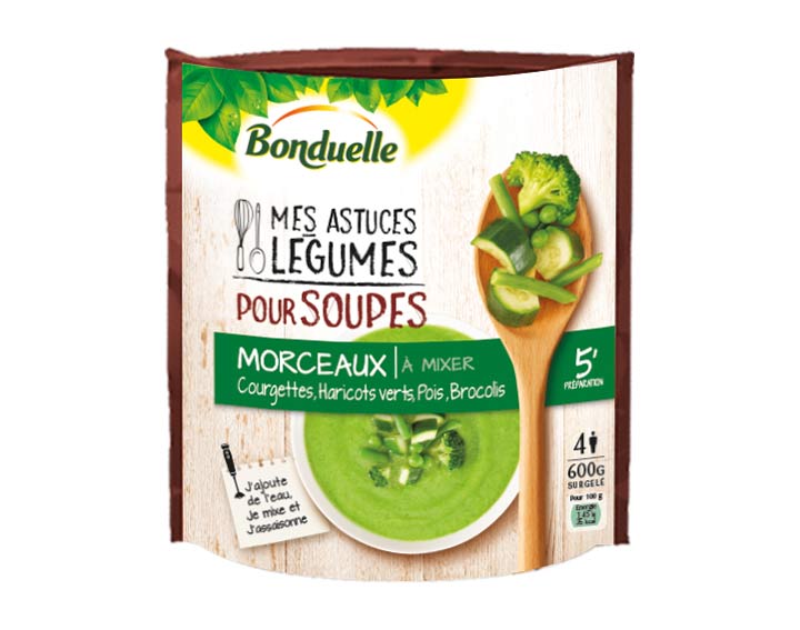 Pour soupes – Courgettes, Haricots verts 600g