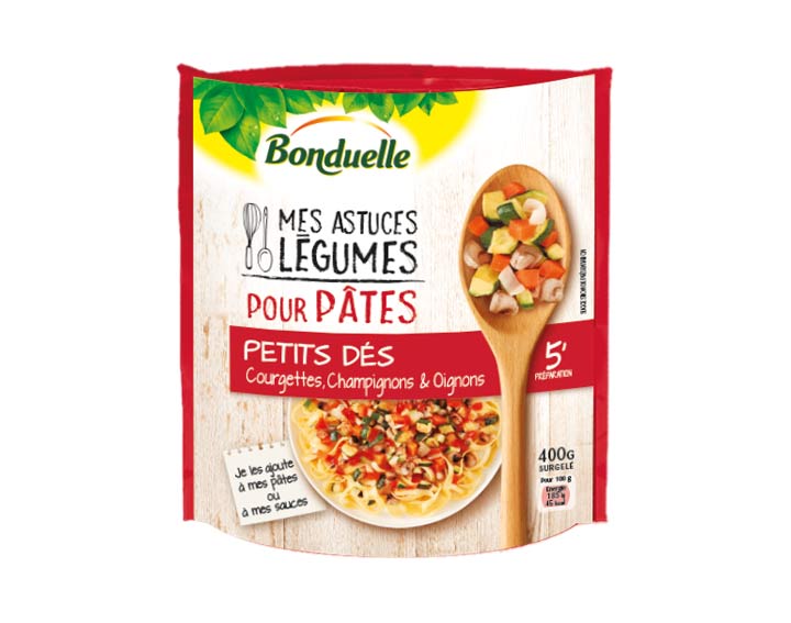 Pour pâtes – Courgettes, Champignons 400g