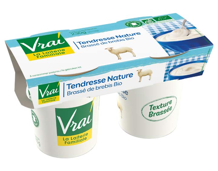 Yaourt Brassé Nature au lait de brebis Bio