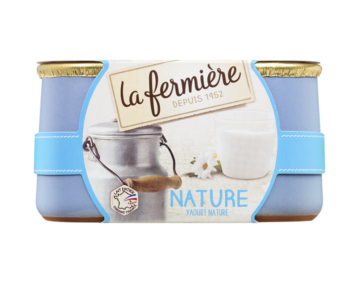 Yaourt nature au lait entier des Alpes