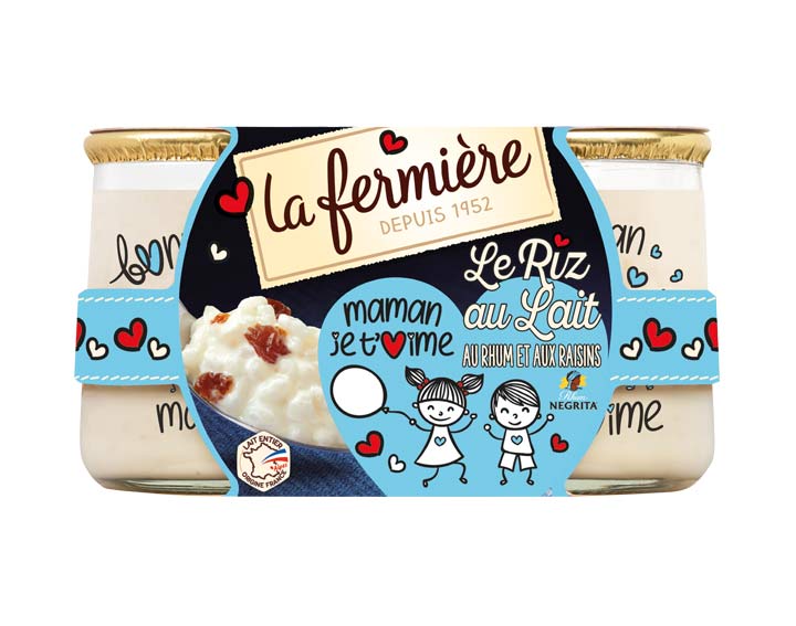 Riz au lait au rhum-raisins