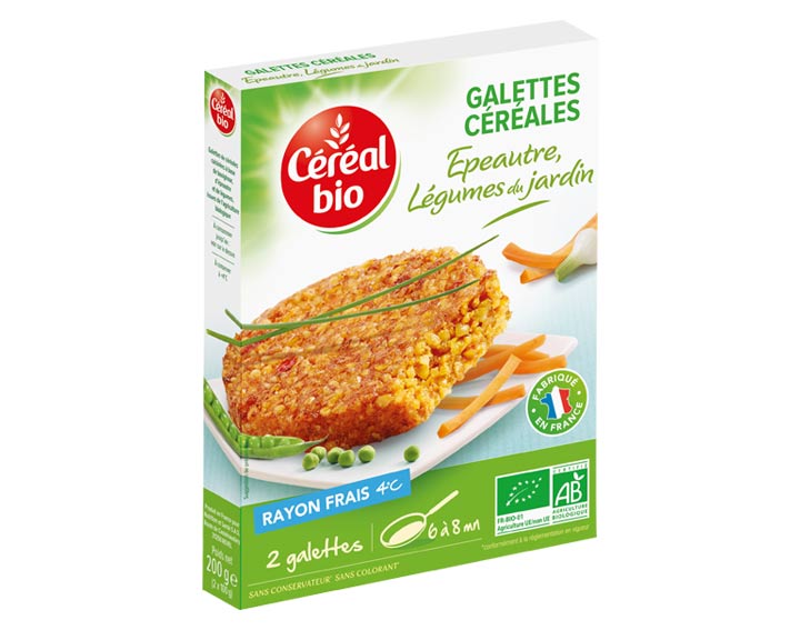 Galettes Céréales Epeautre Légumes de jardin