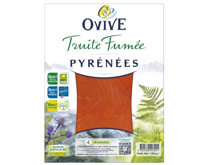 Truite Fumée des Pyrénées 4 tranches