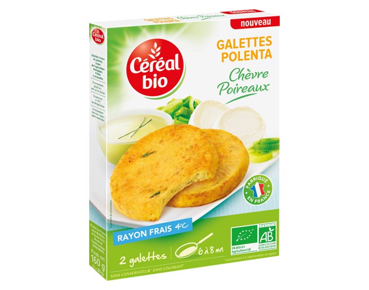 Galettes Polenta Chèvre Poireaux