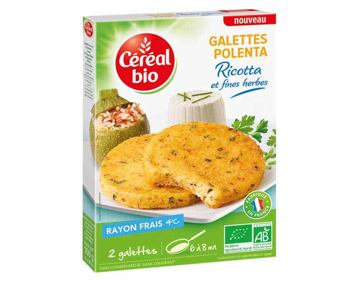 Galettes Polenta Ricotta et Fines Herbes