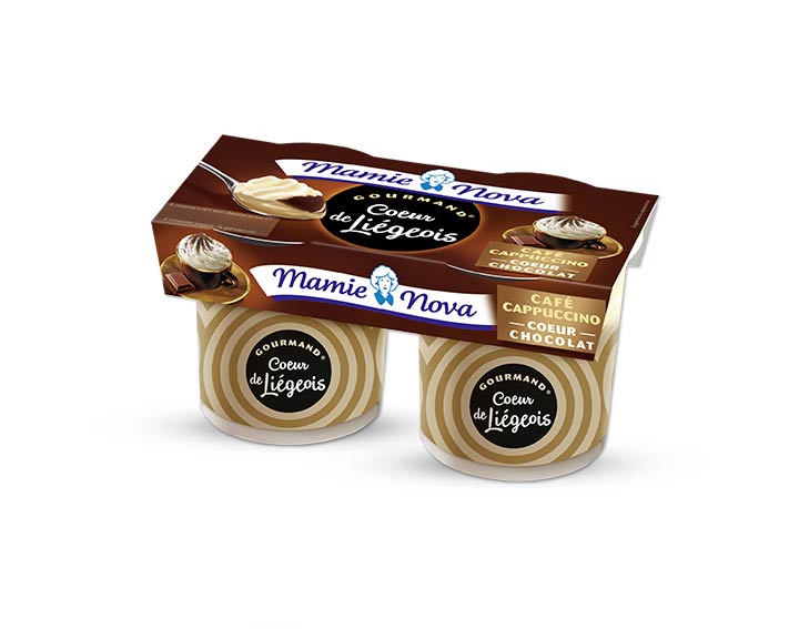 Cœur de Liégeois Café Cappuccino cœur chocolat