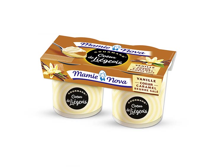 Cœur de Liégeois Vanille cœur caramel beurre salé