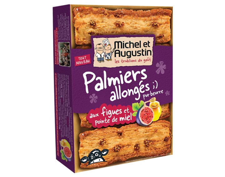 Palmiers allongés aux figues et miel 120g 
