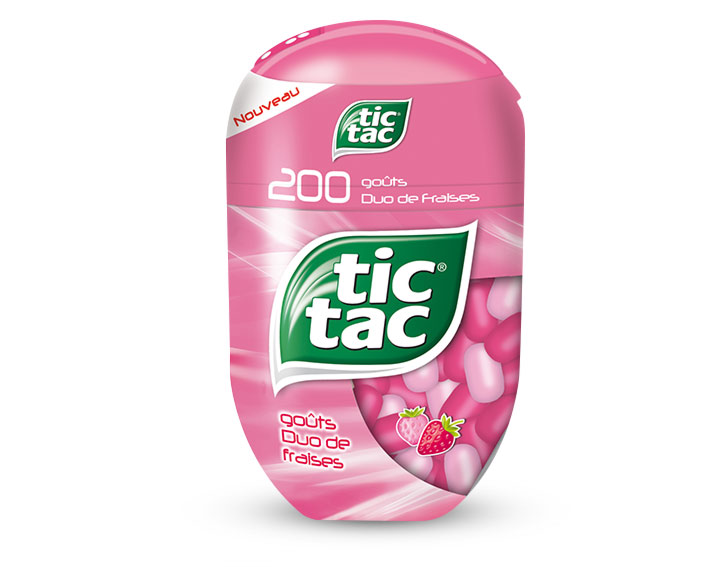Tic Tac Box goûts Duo de Fraises