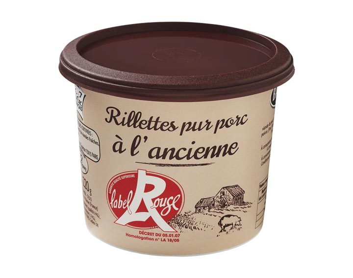 Rillettes pur porc Label Rouge 220g