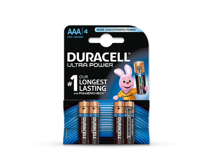 Duracell Ultra Power AAAx4