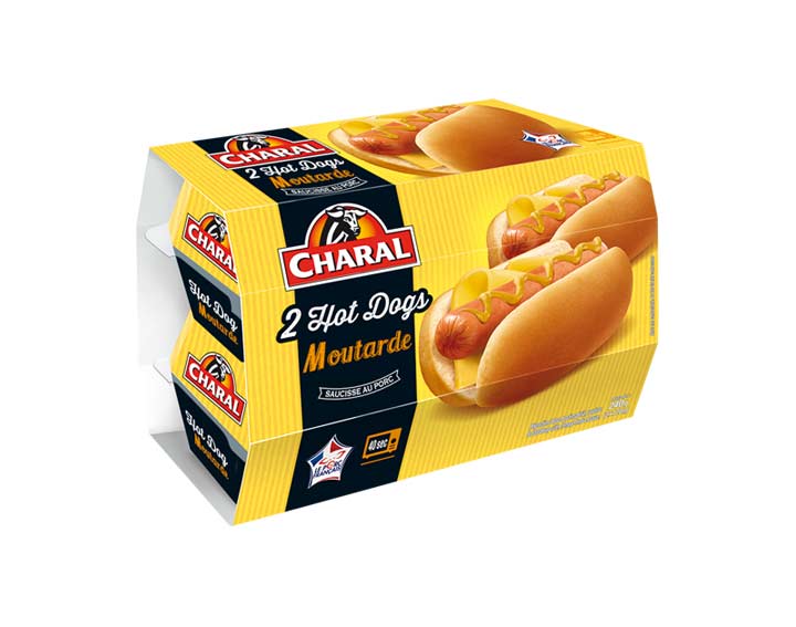 Hot-Dogs saveur Moutarde x2