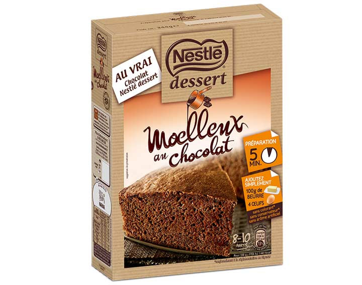Préparation pour Moelleux au chocolat