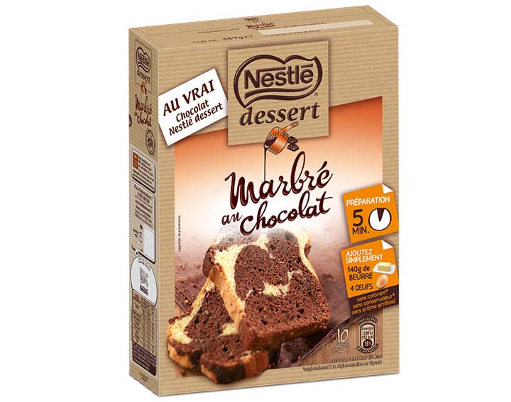 Préparation pour Marbré au chocolat