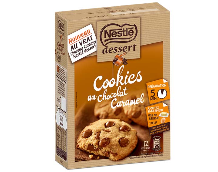 Préparation pour Cookies au chocolat caramel