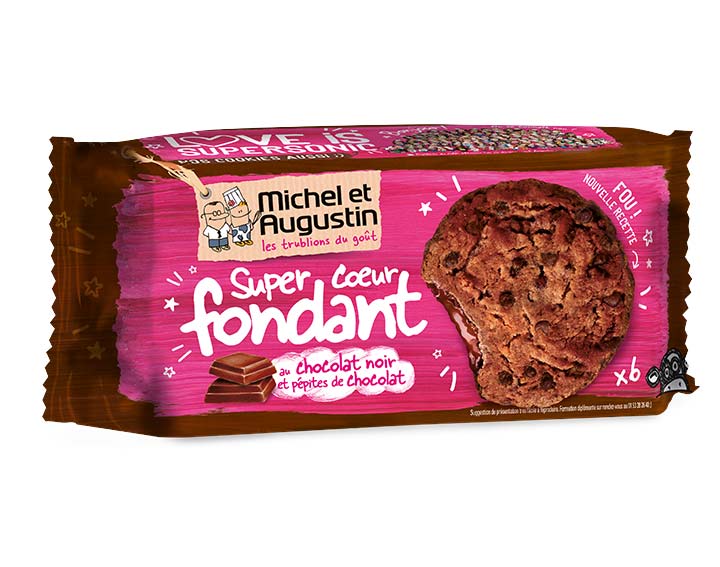 Cookies coeur fondant tout chocolat 180g