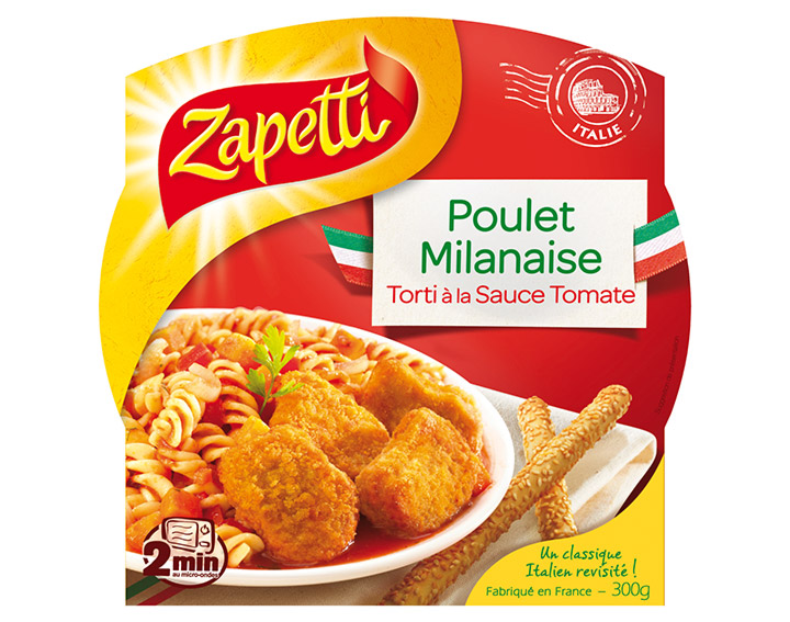 Poulet Milanaise Torti à la Sauce Tomate