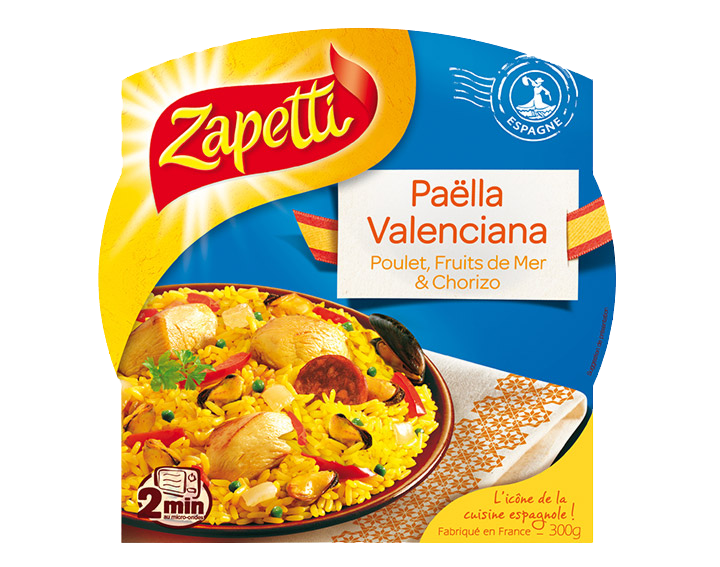 Paëlla Valenciana Poulet, Fruits de Mer et Chorizo