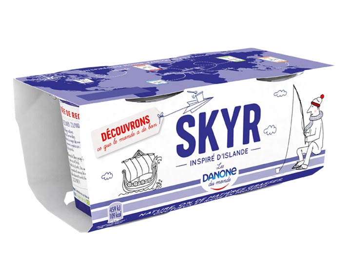 Les Danone du monde SKYR, 140gx2
