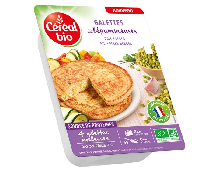 Galettes de légumineuses Pois Cassés