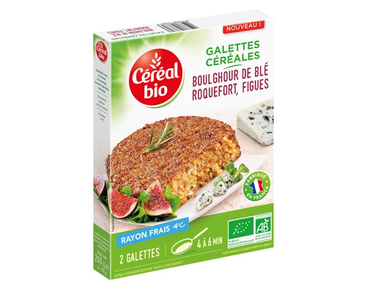 Galettes Céréales Boulghour de Blé Roquefort