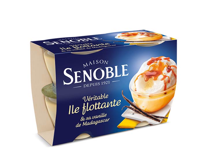 Véritable île flottante 
et sa vanille de Madagascar 
Lot de 4x100g 