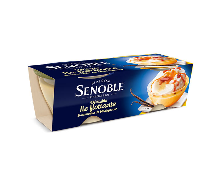 Véritable île flottante 
et sa vanille de Madagascar 
Lot de 2x100g 