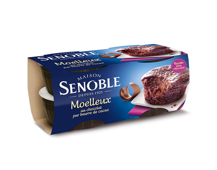 Moelleux au chocolat - pur beurre de cacao
Lot de 4x80g