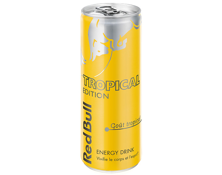 Red Bull Tropical Edition – Goût fruits tropicaux
