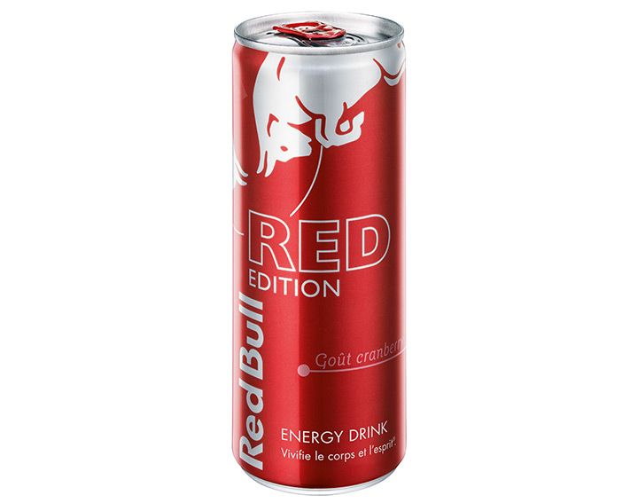 Red Bull Red Edition – Goût cranberry