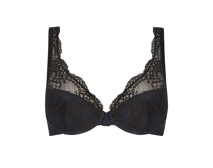 Tulle & Volupté (noir) - Soutien-gorge Demi-coques