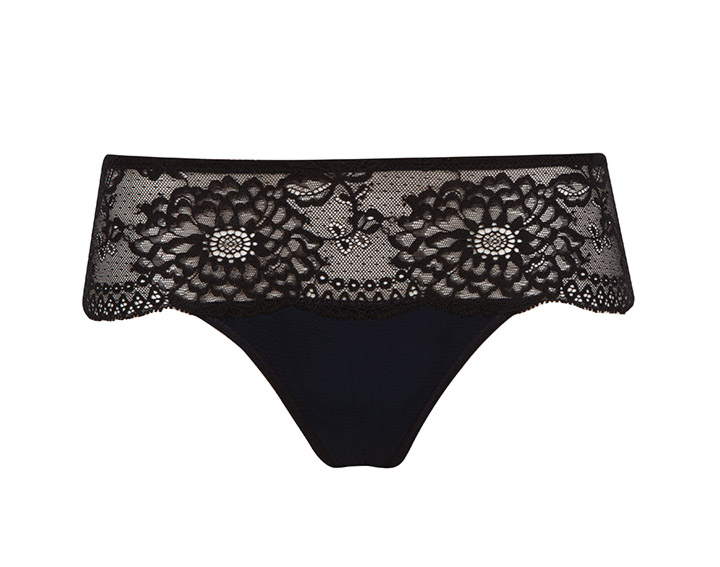 Tulle & Volupté (noir) - Slip Brésilien