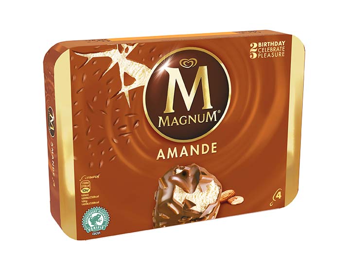 Magnum Vanille enrobage chocolat amandes