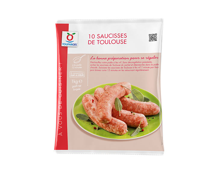 Saucisses surgelées de Toulouse