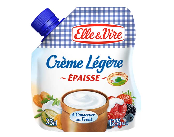 La Crème épaisse légère en poche