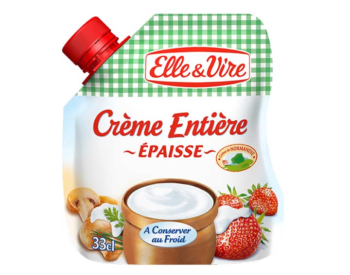 La Crème épaisse entière en poche
