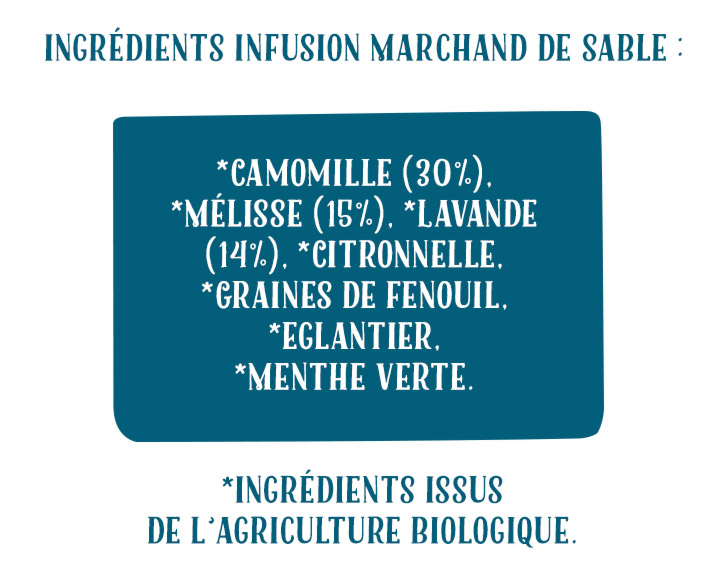 Ingrédients Infusion Marchand de Sable