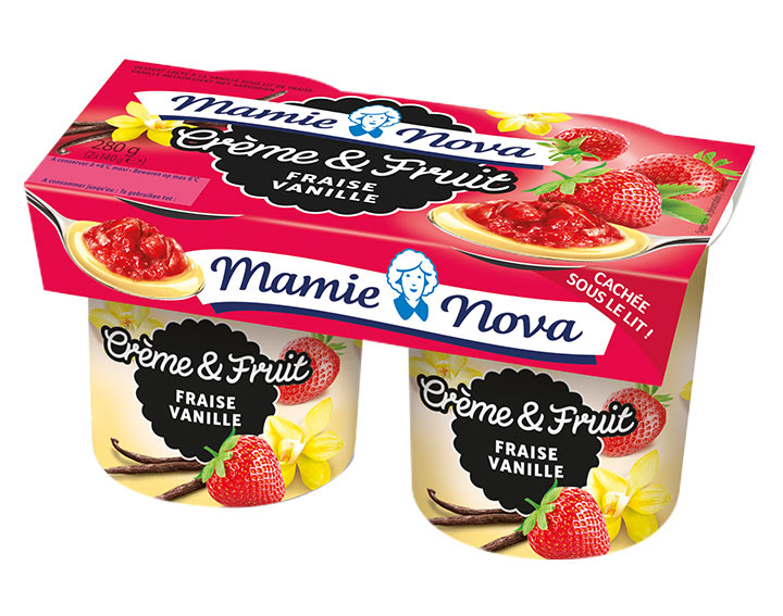 Crème & Fruit Fraise Vanille 
