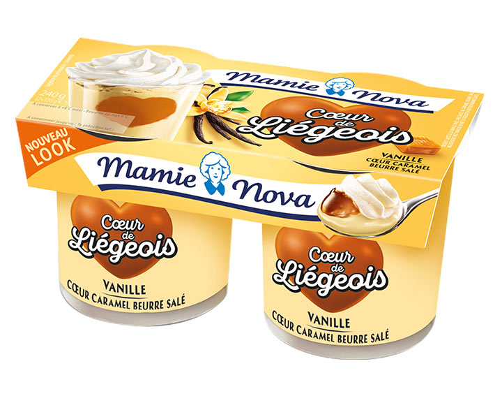 Liégeois Vanille Coeur Caramel Beurre Salé