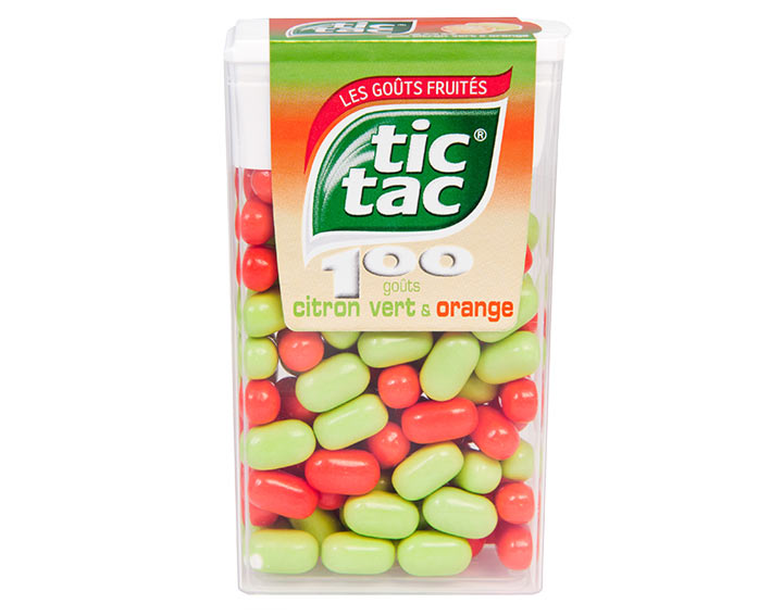 Tic Tac Goûts Citron Vert & Orange