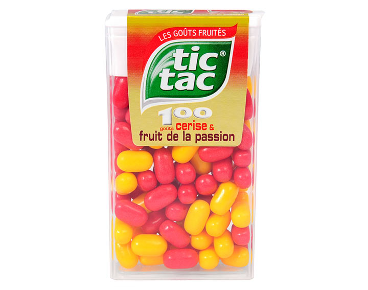 Tic Tac Goûts Cerise & Fruit de la Passion