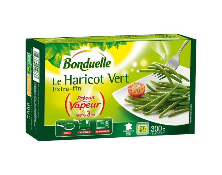 Haricot vert Précuit Vapeur 300g