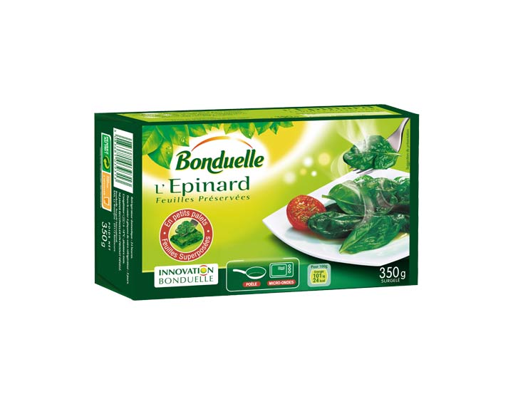 Epinard Feuilles Préservées 350g