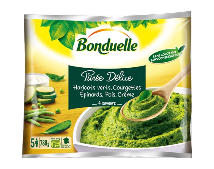 Purée Haricots verts, Courgettes 780g