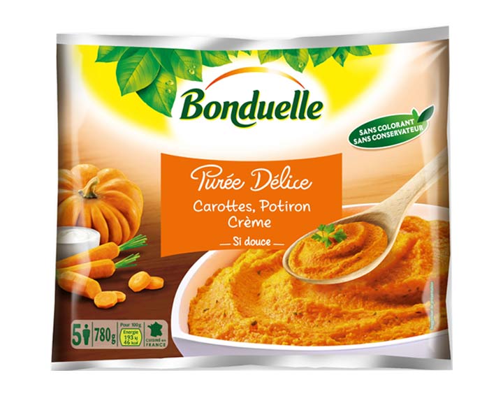Purée Carottes, Potiron, Crème 780g