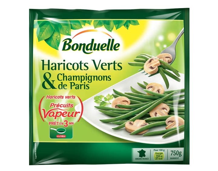 Duo Haricots verts & Champignons de Paris 750g