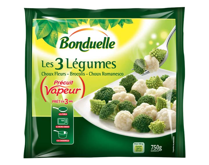 Choux-Fleurs, Brocolis, Choux Romanesco 750g