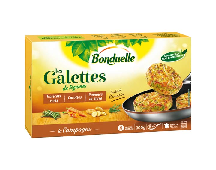 Galettes Haricots verts, Carottes 300g
