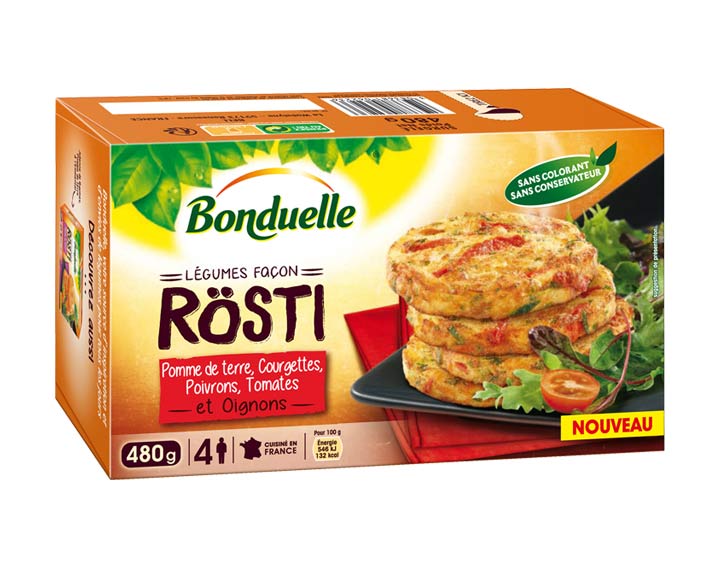 Rösti - Courgettes, Poivrons, Tomates 480g