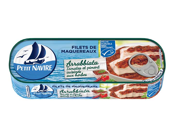 Filets de Maquereaux MSC Arrabbiata Tomates et Piment